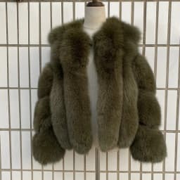Fox Fur Racoon Coat for Ladies, Short Fur Coat, Slim and Collar, Warm Jacket, Outwear for Female, Luxury, New, Winter