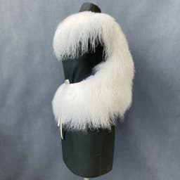 Women's Real Mongolian Sheepskin Backless Bandage Halter Crop Vest Warm Fashion Streetwear 2025 Style Sheep Fur Outerwear