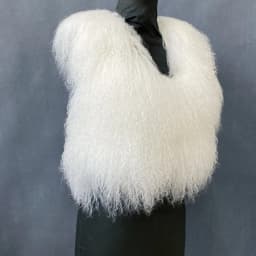 Women's Real Mongolian Sheepskin Backless Bandage Halter Crop Vest Warm Fashion Streetwear 2025 Style Sheep Fur Outerwear