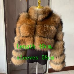New Women's Raccoon Fur Coat Luxury Multiple Short and Hooded Natural Raccoon Fur Women's Jacket Winter