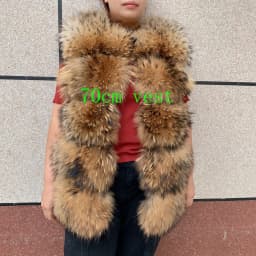 New Women's Raccoon Fur Coat Luxury Multiple Short and Hooded Natural Raccoon Fur Women's Jacket Winter