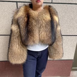 New Women's Raccoon Fur Coat Luxury Multiple Short and Hooded Natural Raccoon Fur Women's Jacket Winter