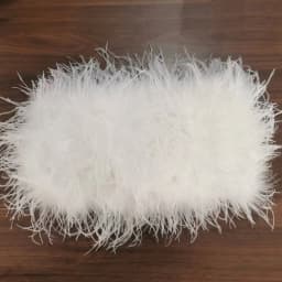 Length 22cm 100% Natural Ostrich Hair Bra Underwear Women's Fur Coat Real Ostrich Fur Coat Fur Mini Skirt Customization