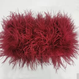 Length 22cm 100% Natural Ostrich Hair Bra Underwear Women's Fur Coat Real Ostrich Fur Coat Fur Mini Skirt Customization