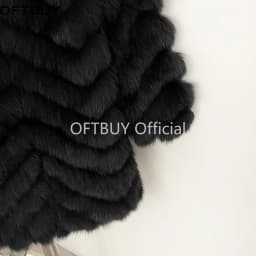OFTBUY Natural Fox Fur Jacket Luxury Style Streetwear Lady New Winter Clothing Women Fashion Warm Thick Real Fur Coat Female
