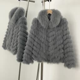 OFTBUY Natural Fox Fur Jacket Luxury Style Streetwear Lady New Winter Clothing Women Fashion Warm Thick Real Fur Coat Female