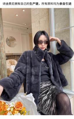HDHOHR 2026 New Natural Mink Fur Coat Women Real Mink Fur Coat OutwearPark With Fur High Quality Female Warm Thick Winter Jacket