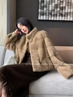 HDHOHR 2026 New Natural Mink Fur Coat Women Real Mink Fur Coat OutwearPark With Fur High Quality Female Warm Thick Winter Jacket