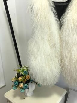 V neck Natural 100% Pure Mogolia Fur Vest Genuine Real Sheep Fur Gilet Hot Basic Match Short New Drop Shipping Fur Coat tsr855