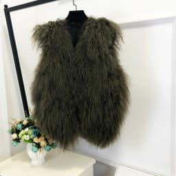 V neck Natural 100% Pure Mogolia Fur Vest Genuine Real Sheep Fur Gilet Hot Basic Match Short New Drop Shipping Fur Coat tsr855