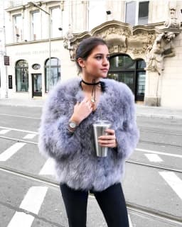 New Season's 100% Fluffy Feather Fever Fur Jackets Handmade Knitted Genuine Ostrich Fur Coat Women Retail Natural Fur Jacket