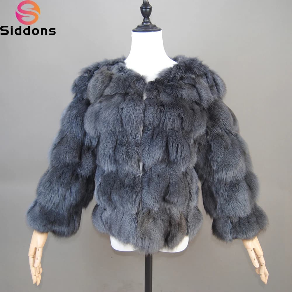 2026 New Style Real Fur Coat 100% Natural Fur Jacket Female Winter Warm Leather Fox Fur Coat High Quality Fur Vest