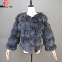 2026 New Style Real Fur Coat 100% Natural Fur Jacket Female Winter Warm Leather Fox Fur Coat High Quality Fur Vest