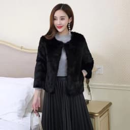 Real Rabbit Fur Coat Winter Women Warm 100% Genuine Rabbit Fur Jacket Natural Soft Rabbit Fur Lady Real Fur Overcoat