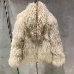 2025 Manteau De Fourrure De Mouton Bordeaux Mongol, Tissu Chaud D'Hiver En Vraie Fourrure, Vêtements En Fourrure De Mouton Natur