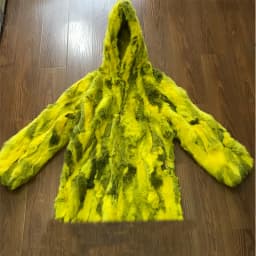 Natural Rabbit Fur Coat for Women Winter Hooded Jacket Fashion Real Fur Coat Female on Offer With HT52