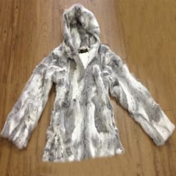 Natural Rabbit Fur Coat for Women Winter Hooded Jacket Fashion Real Fur Coat Female on Offer With HT52