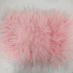 New 100% Natural Ostrich Hair Bra Wedding Underwear Women's Fur Coat Long Feather Top Lady Shirt Wrap Sexy Party Length 30 cm
