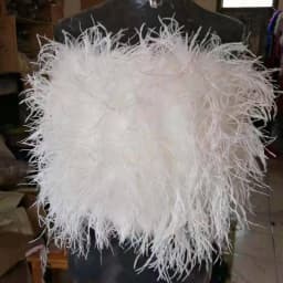 New 100% Natural Ostrich Hair Bra Wedding Underwear Women's Fur Coat Long Feather Top Lady Shirt Wrap Sexy Party Length 30 cm