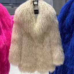 YOLOAgain Real Mongolia Sheep Fur Jacket Women Winter Burgundy Fur Coat