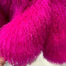 YOLOAgain Real Mongolia Sheep Fur Jacket Women Winter Burgundy Fur Coat
