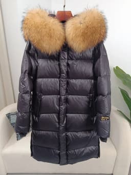 OFTBUY 2023 Winter Jacket Women Real Fox Fur Raccoon Fur Collar Hooded Thick Warm Duck Down Long Streetwear Outerwear Detachable