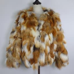 Women's Winter Outdoor Fashion Real Fox Fur Coat Natural Warm Female Luxury 100% Genuine Fox Fur Jacket Overcoat