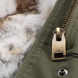 MAOMAOKONG Fashion Women's Real Rabbit Fur Lining Winter Jacket Coat Natural Fox Fur Collar Hooded Long Parkas Female Outwear