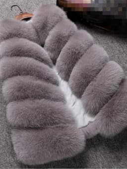 Women's Fur Vest Padded Jacket Short Length Warm Autumn Winter Outerwear Fashion Street Style No Hat Included Standard Fit