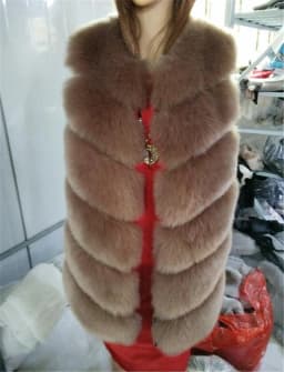 Women's Fur Vest Padded Jacket Short Length Warm Autumn Winter Outerwear Fashion Street Style No Hat Included Standard Fit