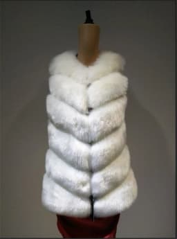 Women's Fur Vest Padded Jacket Short Length Warm Autumn Winter Outerwear Fashion Street Style No Hat Included Standard Fit