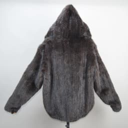 2026 New Women Mink Fur Coat Long-Sleeve Hooded Casual Jacket Fashion All-match Zipper Knitted Outerwear Jacket Custom Plus Size