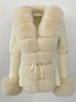 OFTBUY 2024 New Autumn Winter Jacket Women Natural Real Raccoon Fox Fur Collar Cuffs 100% Cotton Sweater Streetwear Outerwear