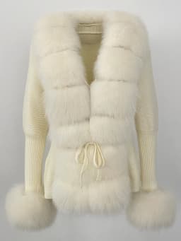 OFTBUY 2024 New Autumn Winter Jacket Women Natural Real Raccoon Fox Fur Collar Cuffs 100% Cotton Sweater Streetwear Outerwear
