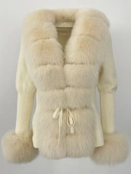OFTBUY 2024 New Autumn Winter Jacket Women Natural Real Raccoon Fox Fur Collar Cuffs 100% Cotton Sweater Streetwear Outerwear
