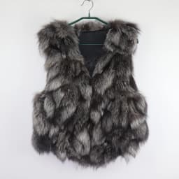 Natural Warm Silver Fox Fur Gilets Girls Short Style Fashion Fox Fur Sleeveless Jacket Autumn and Winter Women Real Fox Fur Vest
