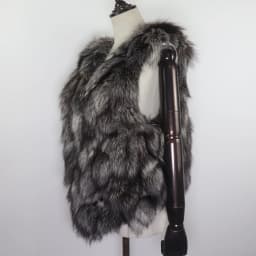 Natural Warm Silver Fox Fur Gilets Girls Short Style Fashion Fox Fur Sleeveless Jacket Autumn and Winter Women Real Fox Fur Vest