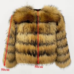 OFTBUY Wholesale Natural Raccoon Fox Fur Coat New High Quality Winter Jacket Women Fluffy Real Fur Clothing Outerwear Streetwear