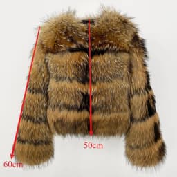 OFTBUY Wholesale Natural Raccoon Fox Fur Coat New High Quality Winter Jacket Women Fluffy Real Fur Clothing Outerwear Streetwear