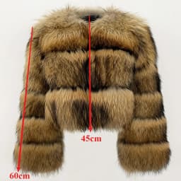 OFTBUY Wholesale Natural Raccoon Fox Fur Coat New High Quality Winter Jacket Women Fluffy Real Fur Clothing Outerwear Streetwear