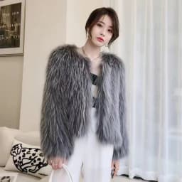 Hot Sales Natural Fur Fashion Short Coat New Raccoon Fur Double Sided Weaving Jacket Encryption Thickening Raccoon Fur Jacket