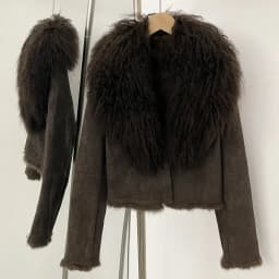 OFTBUY Natural Mongolia Sheep Fur Coat Female Autumn Winter Suede Jacket Women Fashion Short Warm Real Rabbit Fur Liner Clothes