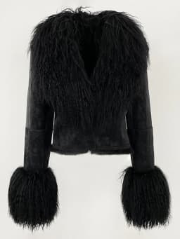 OFTBUY Natural Mongolia Sheep Fur Coat Female Autumn Winter Suede Jacket Women Fashion Short Warm Real Rabbit Fur Liner Clothes