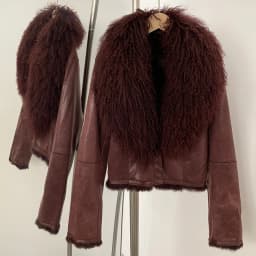OFTBUY Natural Mongolia Sheep Fur Coat Female Autumn Winter Suede Jacket Women Fashion Short Warm Real Rabbit Fur Liner Clothes