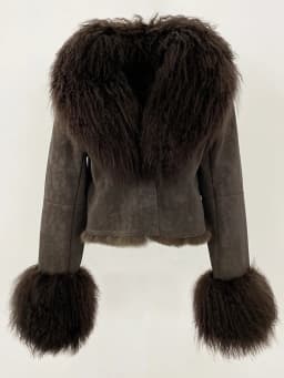 OFTBUY Natural Mongolia Sheep Fur Coat Female Autumn Winter Suede Jacket Women Fashion Short Warm Real Rabbit Fur Liner Clothes