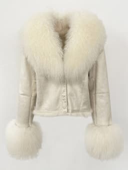 OFTBUY Natural Mongolia Sheep Fur Coat Female Autumn Winter Suede Jacket Women Fashion Short Warm Real Rabbit Fur Liner Clothes