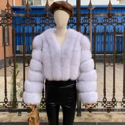 High Quality Fur Coat Women 100% Real Fox Fur Jacket Women's Fall/Winter Luxury Short Natural Fox Fur Coat Leather Jacket