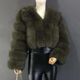 High Quality Fur Coat Women 100% Real Fox Fur Jacket Women's Fall/Winter Luxury Short Natural Fox Fur Coat Leather Jacket
