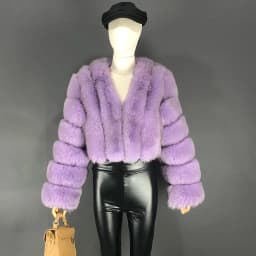 High Quality Fur Coat Women 100% Real Fox Fur Jacket Women's Fall/Winter Luxury Short Natural Fox Fur Coat Leather Jacket
