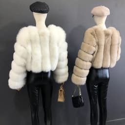 High Quality Fur Coat Women 100% Real Fox Fur Jacket Women's Fall/Winter Luxury Short Natural Fox Fur Coat Leather Jacket